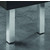 Hafele Mini Square Table Leg, Stainless Steel