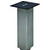 Hafele Mini Square Table Leg, Stainless Steel, 50mm Dia., 203mm H (2" Dia., 8"H)
