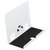 Hafele Tag Symphony Office Tablet Stand and Glass Whiteboard in White, 7-1/2" W x  5-5/8" D x 6-3/4" H