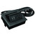 Hafele Hide-A-Dock Power/Data Station, with 10' Power Cord, 1 Grounded AC Outlet, 2 Charging USB Ports, Aluminum, Black