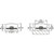 Hafele COB Complete LED1200 Monochrome 3/8'' (10MM) Width Strip Light, 12V/3W/M, Multiple Color Temperatures/Silicone Sleeve, Dimensions