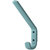 Hafele HEWI Collection Modern Wall Mounted Coat & Hat Hook in Blue Aqua, Polyamide, 7/8" W x 4-15/16" D x 6-1/2" H