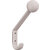 Hafele HEWI Collection Modern Wall Mounted Coat & Hat Hook in Pure White, Polyamide, 1-5/8" W x 4-5/8" D x 6-7/8" H