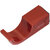 Hafele HEWI Collection Modern Wall Mounted Single Coat Hook in Ruby Red, Polyamide, 5/8" W x 1-15/16" D x 5/8" H