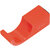 Hafele HEWI Collection Modern Wall Mounted Single Coat Hook in Coral, Polyamide, 5/8" W x 1-15/16" D x 5/8" H
