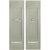 Hafele Sliding Door Pocket Door Privacy Lock with Emergency Release in Satin Nickel-Plated, 2-3/8" W x 7-7/8" H