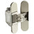 Hafele Startec H2 Concealed Door Hinge for Interior Wood Doors, Zinc, Matt Nickel
