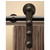 Hafele Antra I Sliding Door Hardware for Wood Doors Up to 220 lbs. each, with Solid Stainless Steel Track, Dark Bronze