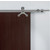Hafele Tritec Sliding Door Hardware for Wood Doors Up to 220 lbs. each, with Solid Stainless Steel Track, Matt Stainless