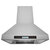 Hauslane Chef Series IS-500 36'' Convertible Ducted Stainless Steel Island Range Hood, Front View