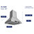 Hauslane Chef Series IS-500 36'' Convertible Ducted Stainless Steel Island Range Hood, Dimensions