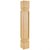 Square Mission Post In Hard Maple, Rubberwoood, White Birch, 5" W x 5" D x 35-1/2" H