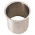 Hardware Resources 6'' Diameter x 6'' Height Brushed Stainless Steel Trash Can Ring, Overhead View