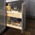 Hardware Resources No Wiggle 8" Soft Close Utensil Bin Base Cabinet Pullout with Undermount Slides