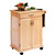 Home Styles Natural Finish Kitchen Cart with Two Panel Doors