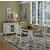 Home Styles #HS-5518-308, The French Countryside Oak and Rubbed White 5-Piece Dining Set