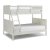 Home Styles Naples Collection Twin Over Full Bunk Bed in Off White, 78" W x 58" D x 64-3/4" H