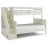 Home Styles Naples Collection Twin Over Full Bunk Bed with Steps in Off White, 94-1/2" W x 57" D x 64-3/4" H