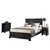 Home Styles Bedford Black King Bed, Night Stand, and Chest