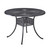 Home Styles Largo Collection 42'' Round Outdoor Dining Table in Charcoal, 42'' Diameter x 42'' D x 28-3/4'' H