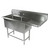 John Boos Pro Bowl NSF Sink, with Right Drainboard, 14 or 16 Gauge, Two Bowls