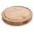 John Boos Northern Hard Rock Maple, Edge Grain Cutting Board, 12" Diameter x 1-3/4" Thick, Juice Groove (One Side), Reversible w/ Recessed Finger Grips, Boos Block Cream Finish w/ Beeswax