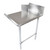 John Boos Pro Bowl "Clean Straight Dishtable" for Left or Right Side with Galvanized Steel Legs & Stainless Steel Top