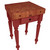 John Boos Rustica Kitchen Island with 4" Thick Cherry End Grain Top, Barn Red, 30"W, 1 Drawer