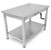 John Boos Ergonomic Adjustable Hydraulic LIFT Work Table 30" W - 72", 16-Gauge Stainless Steel Flat Top with Casters and Undershelf Option