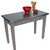 John Boos Cucina Milano Table with Stainless Steel Top, 60"W x 30"D x 30" or 36"H, Slate Gray