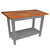 Slate Gray Oak Table w/ 1 Shelf