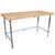 1-3/4" Thick Maple Top Kitchen Island with Stainless Steel Base by John Boos
