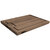 John Boos Au Jus Series 1-1/2" Thick American Black Walnut Edge Grain 24" W x 18" D Cutting Board with Sloped Groove and Hand Grips, Reverse Side Flat