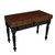 John Boos Rustica Kitchen Island with 4" Thick Walnut End Grain Top, Black, 48"W, 2 Drawers