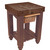 John Boos Gathering Block with 4" Thick End Grain Walnut Top and Pull Out Wicker Basket, 25" W x 24" D x 36" H, Walnut Stain