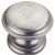 Jeffrey Alexander Cordova Collection 1-3/8" Diameter Round Cabinet Knob in Brushed Pewter