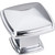Jeffrey Alexander Milan 1 Collection 1-3/16'' W Plain Square Cabinet Knob in Polished Chrome