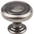Jeffrey Alexander Bremen 1 Collection 1-1/4" Diameter Round Button Cabinet Knob in Brushed Pewter, 1-1/4" Diameter x 1-1/16" D