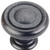 Jeffrey Alexander Bremen 1 Collection 1-1/4" Diameter Round Button Cabinet Knob in Gun Metal