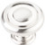 Jeffrey Alexander Bremen 1 Collection 1-1/4" Diameter Round Button Cabinet Knob in Satin Nickel