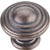 Jeffrey Alexander Bremen 2 Collection 1-1/4" Diameter Round Ring Cabinet Knob in Distressed Oil Rubbed Bronze