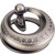 Jeffrey Alexander Symphony Collection 2'' Diameter Art Deco Bail Cabinet Ring Pull in Brushed Pewter