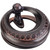 Jeffrey Alexander Symphony Collection 2'' Diameter Art Deco Bail Cabinet Ring Pull in Brushed Oil Rubbed Bronze