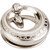 Jeffrey Alexander Symphony Collection 2'' Diameter Art Deco Bail Cabinet Ring Pull in Satin Nickel