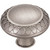 Jeffrey Alexander Symphony Collection 1-3/8" Diameter Art Deco Round Cabinet Knob in Brushed Pewter