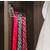 Screw Mounted Tri-Level Tie/ Scarf Rack Organizer, Polished Chrome, Holds 12 ties/scarfs, 6-3/4"W x 2"D x 4"H