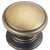 Jeffrey Alexander Durham Collection 1-1/4" Diameter Round Cabinet Knob in Antique Brushed Satin Brass