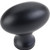 Jeffrey Alexander Lyon Collection 1-9/16'' Diameter Football Cabinet Knob in Black