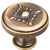Jeffrey Alexander Lafayette Collection 1-3/8'' Diameter Baroque Round Cabinet Knob in Antique Brushed Satin Brass