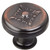 Jeffrey Alexander Lafayette Collection 1-3/8'' Diameter Baroque Round Cabinet Knob in Brushed Oil Rubbed Bronze